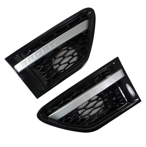 Silver black side vents for - silver,