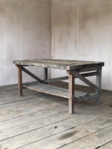 Potting shed wooden workbench - shed,
