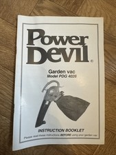 Power Devil Garden Vac Model