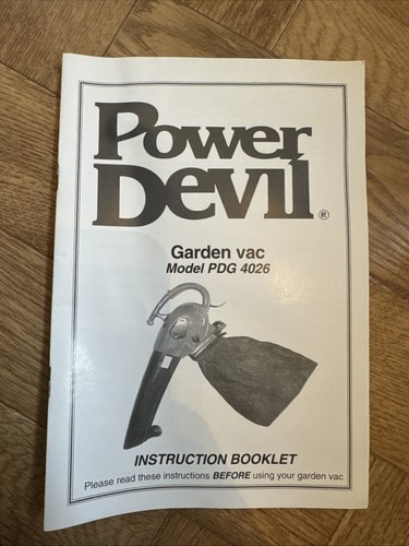 Power devil garden vac model - devil,