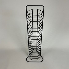 Black Metal CD Rack Storage