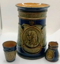 Royal Doulton Lambeth Lord Nelson Commemorative Art Pottery 5 Inch  Vase