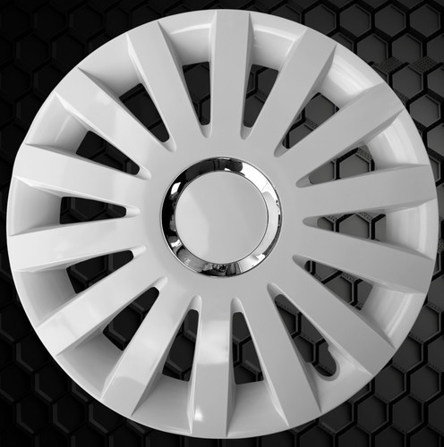 Wheel trims set 4 white - of,