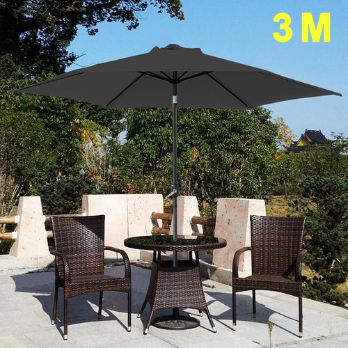 Large round garden parasol - 3m,