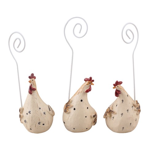 3pcs rooster resin - 3pcs,