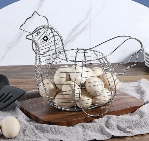 Metal wire chicken egg storage - metal,