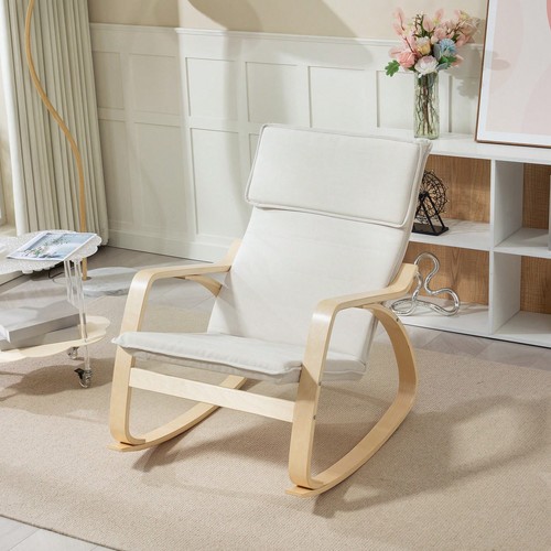 Rocking chair upholstered high - rocking,