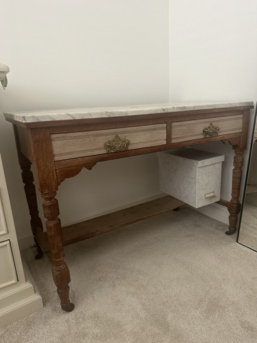Marble top washstand side - top,
