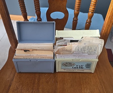 Lot of 2 Vtg Hand Written Cut