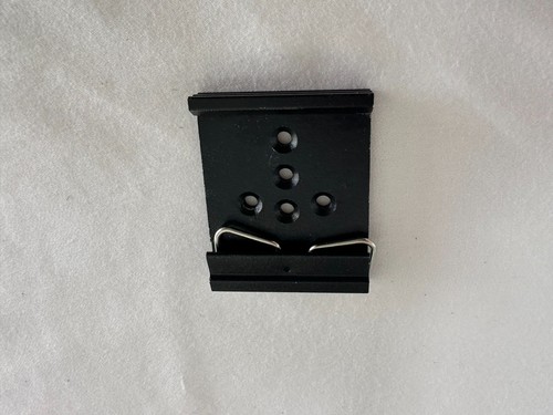 Black din rail mount - black, brackets