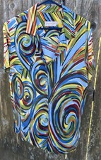 Jams World Hawaiian Shirt Womens Whirly Pop Size XL