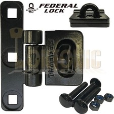Federal FD701HS Heavy Duty Vertical T-Shape Steel Van Shed Garage Hasp & Staple