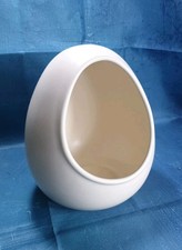 Nigella Lawson Salt Pig Cellar Pot Cream Living Kitchen Ceramic 19cm Egg Shape