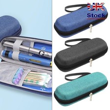 Insulin Pen Cooler Travel Case Diabetic Medication Insulated w/wo 2 Ice Pack UK