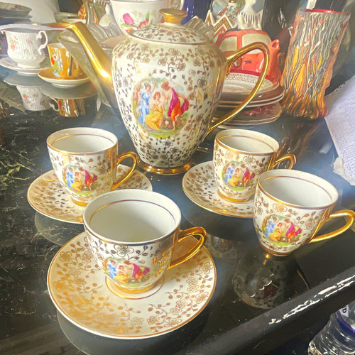 Winterling porcelain tea set - porcelain,