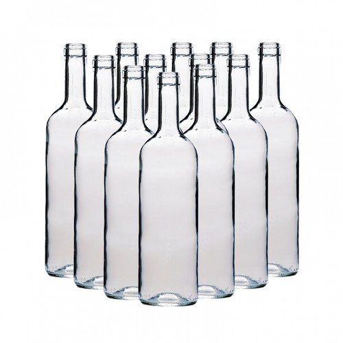 Clear wine bottles 750ml - clear,