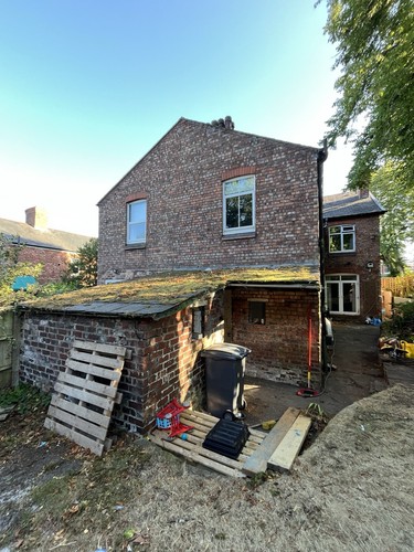 Old slate roof - roof, multiple