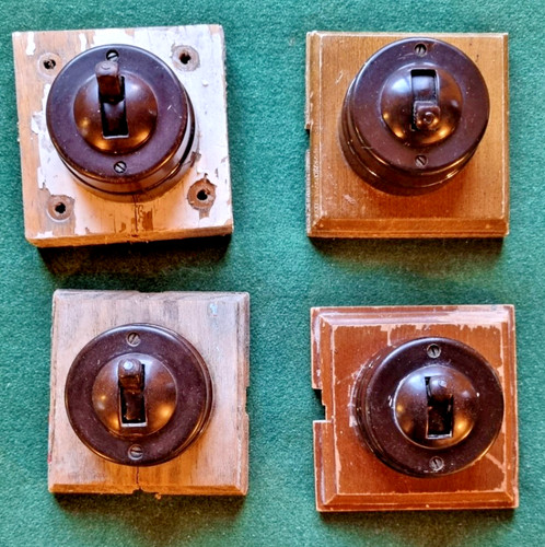Vintage light switches - switches,