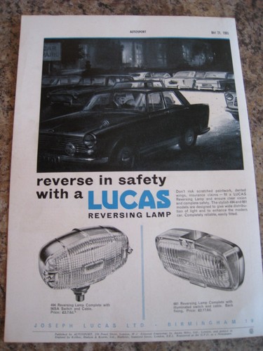 Lucas reversing lamp - lucas,