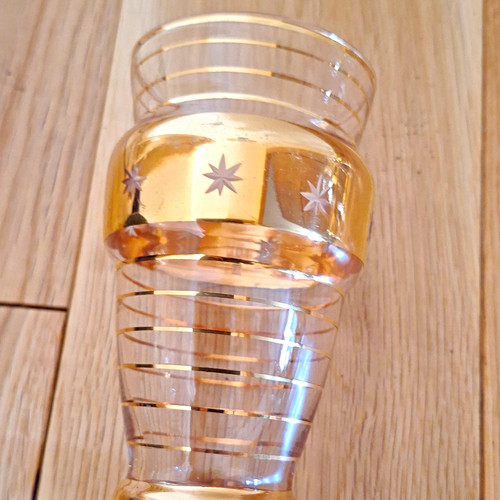 Clear glass wine goblet - glass,