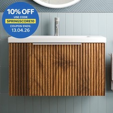 Fluted 800mm Bathroom Vanity