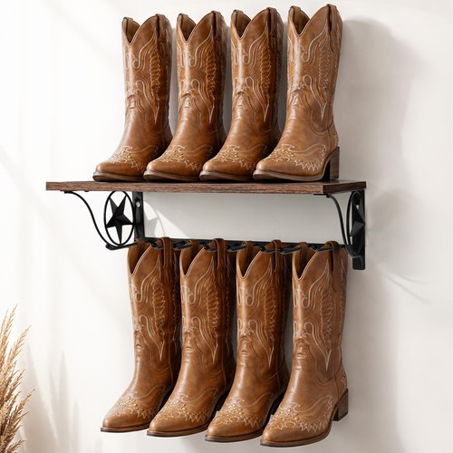 Cowboy boot rack wall - cowboy,