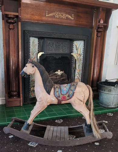 Vintage rocking horse hand - vintage,