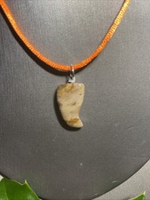 Vintage Necklace Carved Stone