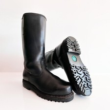 FRENCH FIREMAN BIKER BOOTS EU43 US9 UK8.5  BLUF FETISH ROB LEATHER