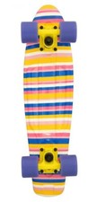D Street Cruiser Stripes Complete Cruiser Skateboard - 5.8" x 23.0"