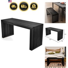 Bamboo Dining Bench Farmhouse