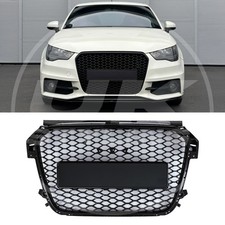BADGELESS FRONT GRILLE UPGRADE BLACK HONEYCOMB GRILL LOOK FOR AUDI A1 8X 11-15