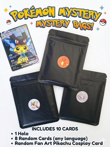 Pokemon mystery pack cards - 10,
