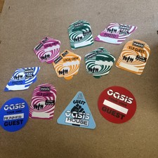 9 sticky fabric Oasis unused Tour Passes genuine