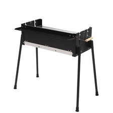 Barbecue Charcoal Grill Stainless Steel Folding BBQ Outdoor Camping Barbecue NEW