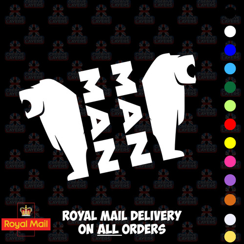 Man side window stickers - stickers, x2
