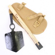 1937 MK1 Entrenching Tool Khaki Cover, Spade Head and MK1 Wood Handle by GSE