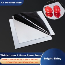Mirror Polished Shiny Stainless Steel Chrome 201 Grade Sheet Metal Plate 1-3mm