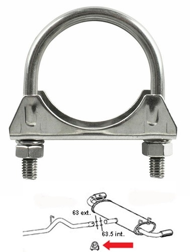 Exhaust clamp for - for, rx8