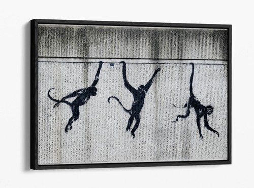 Banksy three monkeys london - monkeys,