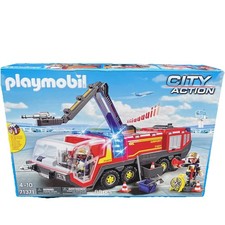 Playmobil 71371 Airport Fire Truck with Fire Engine Lights And Sound Bnib Sealed