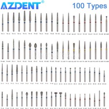 50pcs AZDENT Dental Diamond Burs FG Burs Tooth Drill for High Speed Handpiece