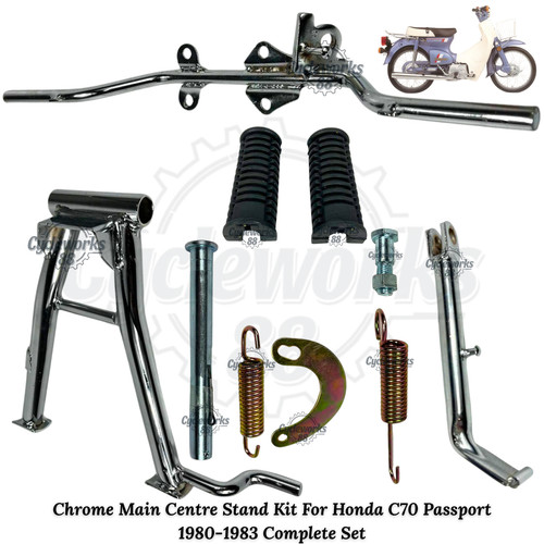 Chrome main centre stand - stand, kit