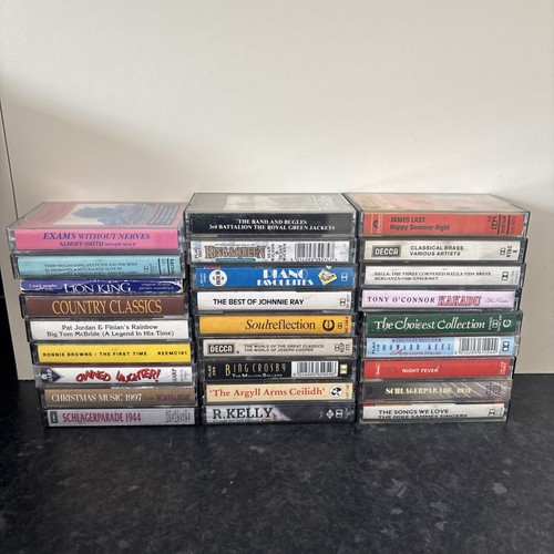 Vintage cassette tapes job lot - tapes,