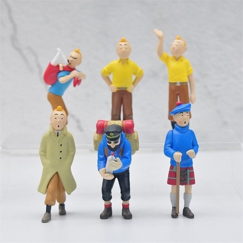 6pcs the adventures tintin - adventures,