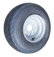 16.5 x 6.5 - 8, 100MM PCD  - 8 ROAD RATED WHEEL AND TYRE, TRAILER, WIDE TURF ATV
