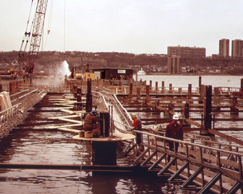North river sewage treatment - river,