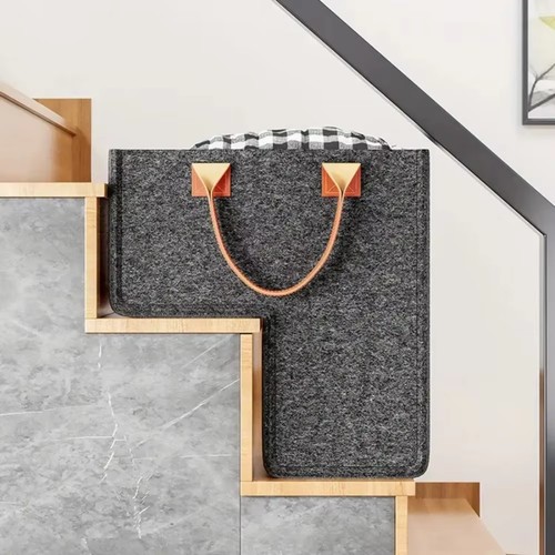 Soft felt stair - basket, l-shape