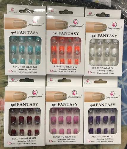 False fake nails - false, french