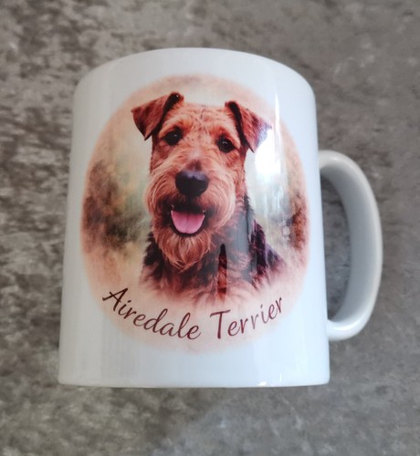 Airedale terrier ceramic - airedale,
